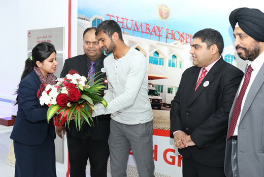 Cricketer Shoaib Malik Enthralls Crowd at Thumbay Hospital 1